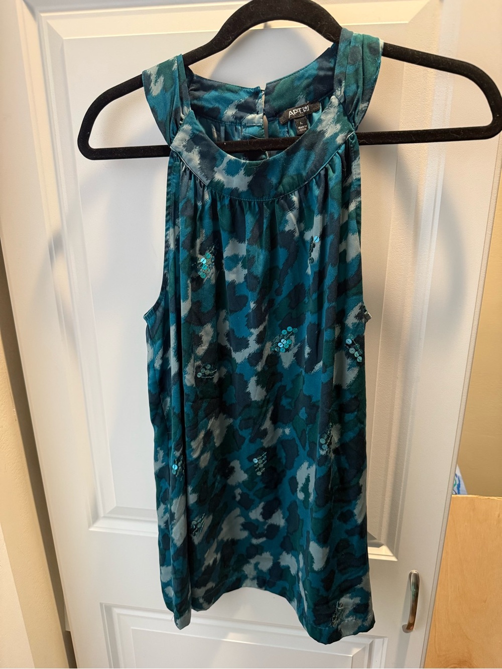 Apt. 9 Teal Floral tank